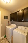Utility Room with full sized washer and dryer